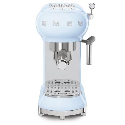 SMEG 50's Style Espresso Manual Coffee Machine In Pastel Blue - ECF01PBUS