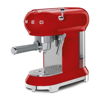 SMEG 50's Style Espresso Manual Coffee Machine In Red - ECF01RDUS