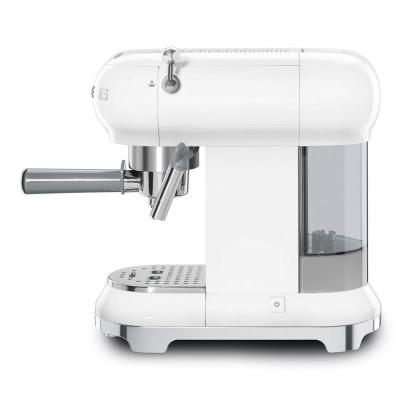 SMEG 50's Style Espresso Manual Coffee Machine In White - ECF01WHUS