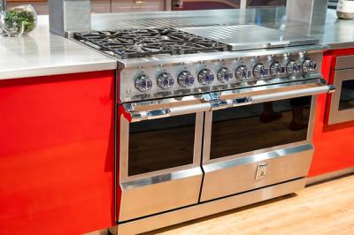 48" Hestan KRD Series Natural Gas Freestanding Dual Fuel Range with 4-Burner in Matador - KRD484GD-NG-RD