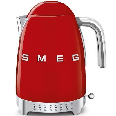 SMEG 50's Style Electric Kettle With Plastic Button In Red - KLF04RDUS