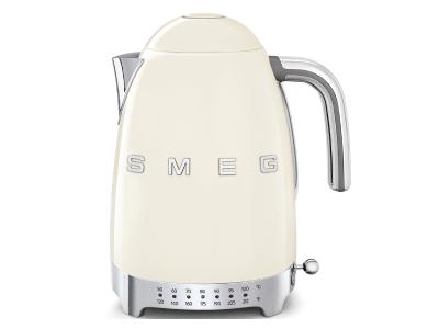 SMEG 50's Style Electric Kettle With Plastic Button In Cream - KLF04CRUS