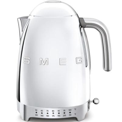 SMEG 50's Style Electric Kettle With Plastic Button In Stainless Steel - KLF04SSUS