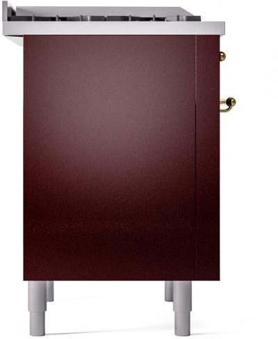 36" ILVE Professional Plus II Dual Fuel Natural Gas Freestanding Range with Chrome Trim - UP36FNMP/BUC NG