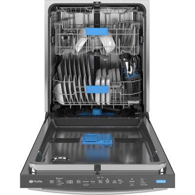 24" GE Profile Top Control Stainless Steel Interior Dishwasher with Sanitize Cycle - PDT715SYVFS