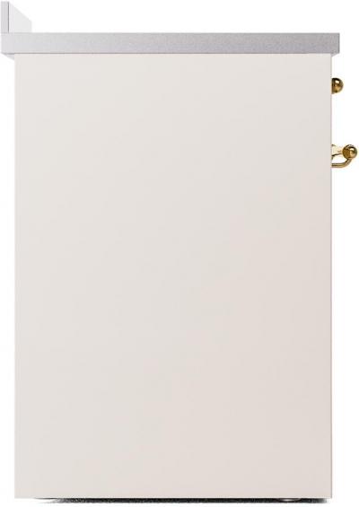 30" ILVE Nostalgie II Electric  Freestanding Range in Antique White with Brass Trim - UPI304NMP/AWG