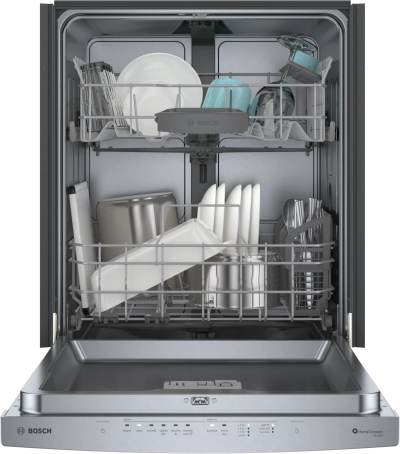 24" Bosch 300 Series 46 dBA Dishwasher in Stainless Steel - SHS53C75N