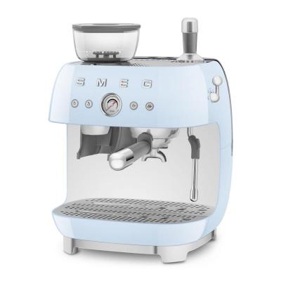 SMEG Retro Style Espresso Manual Coffee Machine in Pastel Blue - EGF03PBUS