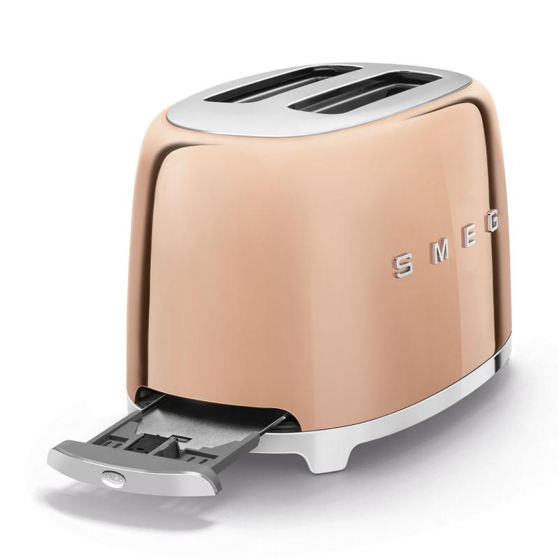 SMEG TSF01RGUS 50s Style Toaster in Rose Gold 