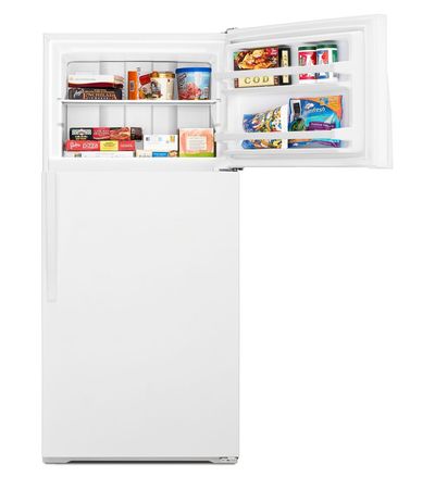 28" Whirlpool 14.3 Cu. Ft. Top-Freezer Refrigerator With Freezer Temperature Control - WRT134TFDW