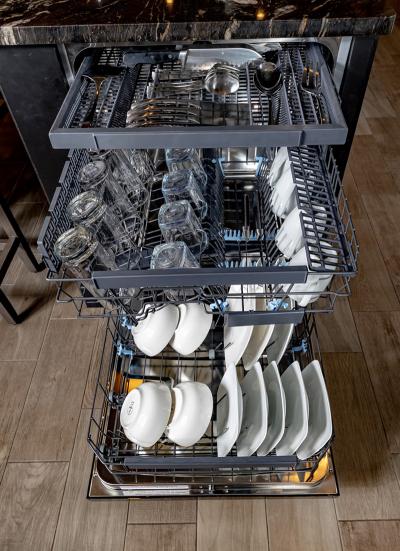 24" Breda Tall Tub Pro Top Control Dishwasher with 3RD Rack in Panel Ready - LUDWT30250