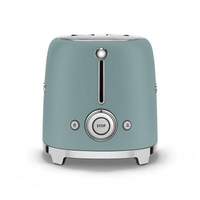 SMEG Retro-style 2-Slice Traditional Toaster In Emerald Green - TSF01EGMUS