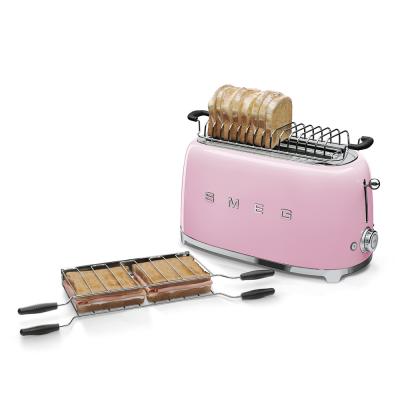 SMEG 50's Retro Style Aesthetic 4x2 Slice Toaster - TSF02PKUS