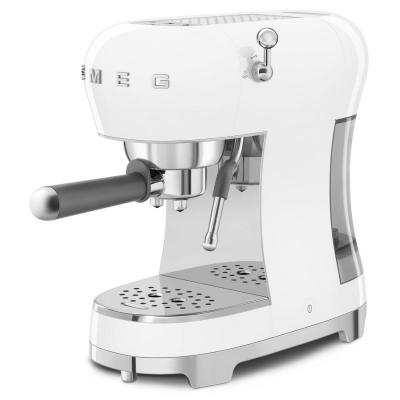 SMEG Espresso Manual Coffee Machine Retro-style - ECF02WHUS