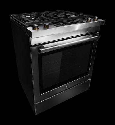 30" Jenn-Air Dual-Fuel Downdraft Slide-in Range  - JDS1750ML