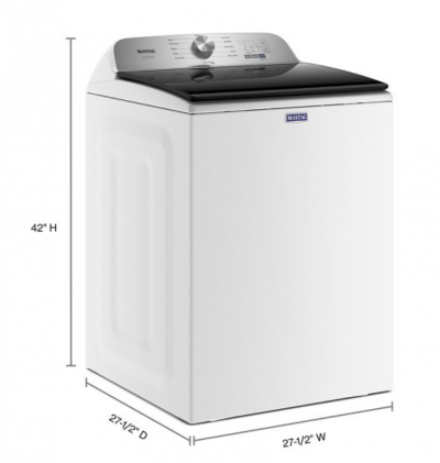 28" Maytag  5.4 Cu. Ft. Pet Pro Top Load Washer - MVW6500MW