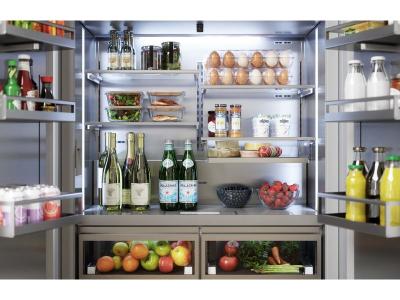 42" Thermador Freedom Built-in French Door Bottom Freezer Masterpiece Stainless Steel - T42BT110NS