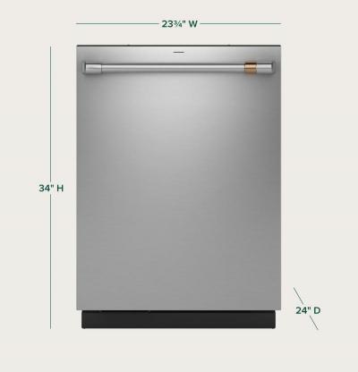 24" Café Built-in Smart Dishwasher with Ultra Wash - CDT888P2VS1