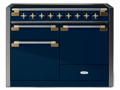 48" AGA Elise Series FreeStanding Induction Range with Brass Accents - AEL481INABIND