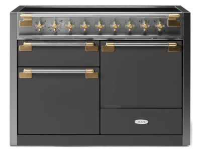 48" AGA Elise Series FreeStanding Induction Range with Brass Accents - AEL481INABSLT