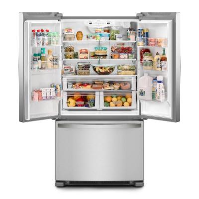 36" Whirlpool 20 Cu. Ft. French Door Bottom Mount Counter Depth Refrigerator - WRFC2036RZ