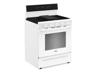 30" Whirlpool 5.3 Cu. Ft. Smart Gas Range with Air Cooking Technology - WFGS7530RW