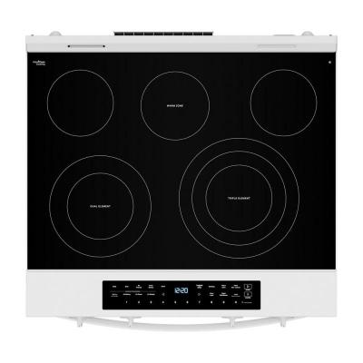 30" Whirlpool Smart Slide in Electric Range with Air Cooking Technology - YWSES7530RW