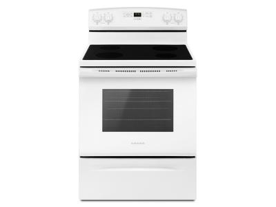 30" Amana Electric Range With Extra-Large Oven Window - YAER6303MFW