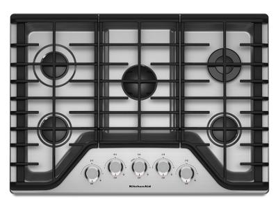 30" KitchenAid 5-Burner Gas Cooktop - KCGS350ESS