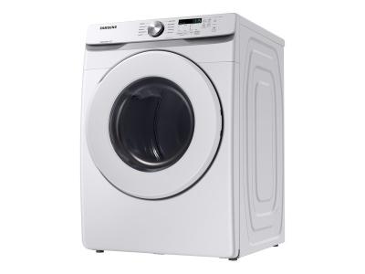 27" Samsung 7.5 Cu. Ft. Electric Dryer with Shallow Depth In White - DVE45T6005W