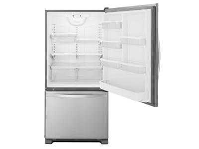 30" Whirlpool 19 Cu. Ft. Bottom-Freezer Refrigerator with Freezer Drawer - WRB329RFBM