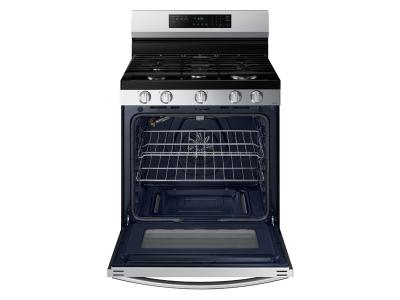 30" Samsung 6.0 Cu. Ft. Freestanding Gas Fan Convection Range With Wi-Fi And Air Fry - NX60A6511SS