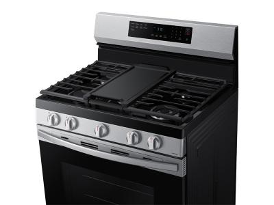 30" Samsung 6.0 Cu. Ft. Freestanding Gas Fan Convection Range With Wi-Fi And Air Fry - NX60A6511SS