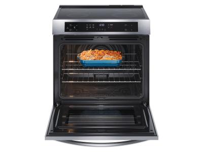 30" Frigidaire Electric Front Control Induction Range with Convection Bake - FCFI308CAS