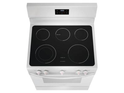 30" Frigidaire 5.3 Cu. Ft. Rear Control Electric Range in White - FCRE305CBW