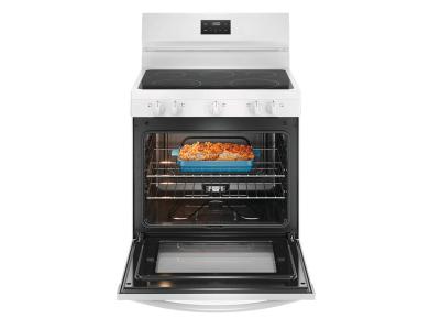 30" Frigidaire 5.3 Cu. Ft. Rear Control Electric Range in White - FCRE305CBW