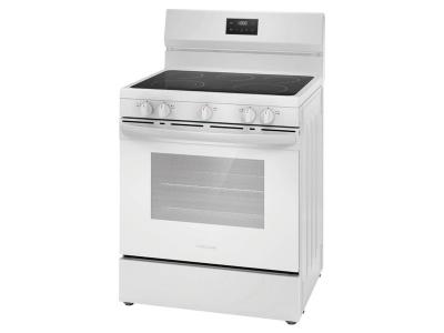 30" Frigidaire 5.3 Cu. Ft. Rear Control Electric Range in White - FCRE305CBW