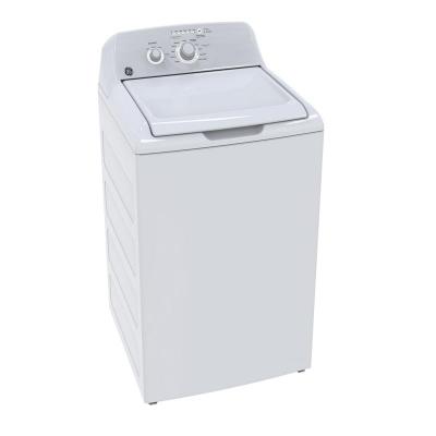 27" GE 4.4 cu.ft. Capacity Stainless Steel Basket Washer White - GTW302BMPWW