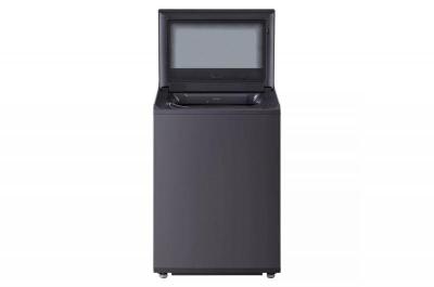 27" LG 5.5 Cu. Ft. Mega Capacity Smart Top Load Washer with EasyUnload and AI Sensing in Matte Black - WT8400CB