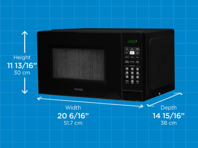 Danby 1.1 Cu. Ft. Microwave with Convenience Cooking Controls in Black - DBMW1121BBB