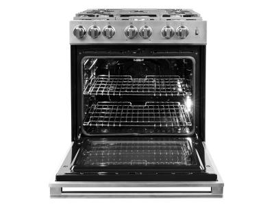 30" Blomberg Slide In Gas Range with Self Clean - BGR30522CSS