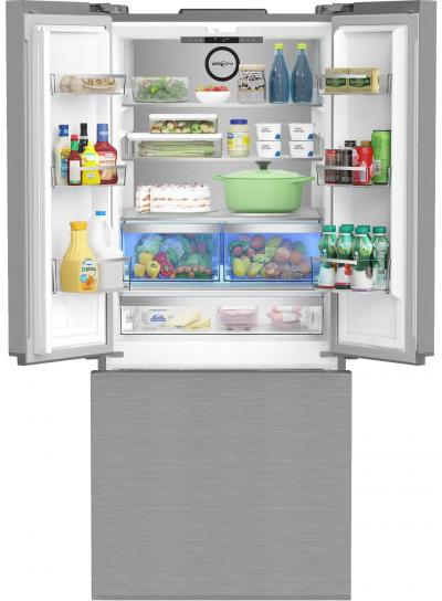 30" Blomberg 16.13 Cu. Ft. Counter-Depth French Door Refrigerator - BRFD21612SS