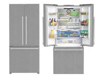 30" SMEG 16.0 Cu. Ft. Counter Depth French Door Refrigerator - FD30UXI