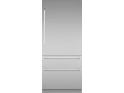 36" Thermador Freedom Built-in Two Door Bottom Freezer Masterpiece Stainless Steel - T36BB110SS