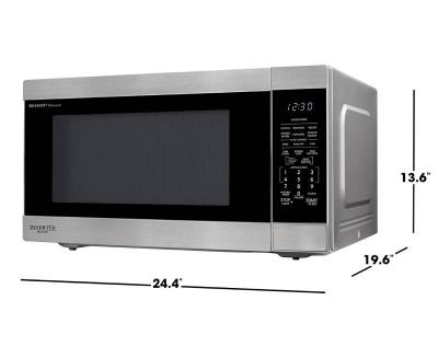 24" Sharp 2.2cu.ft. Carousel XL Countertop Microwave Oven - SMC2264KSC