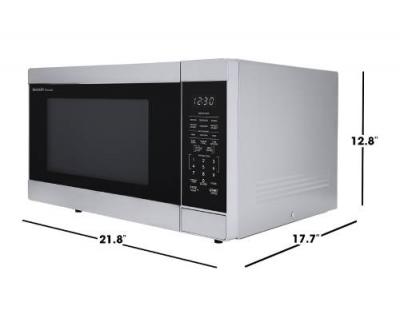 Sharp 1.6 cu. ft. Carousel Countertop Microwave Oven - SMC1664KSC