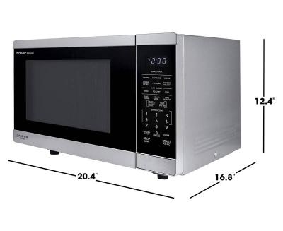 Sharp 1.4 cu. ft. Carousel Countertop Microwave Oven - SMC1464KSC